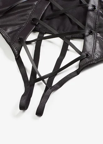 String ouvert, taille haute • noir • Boutique bonprix