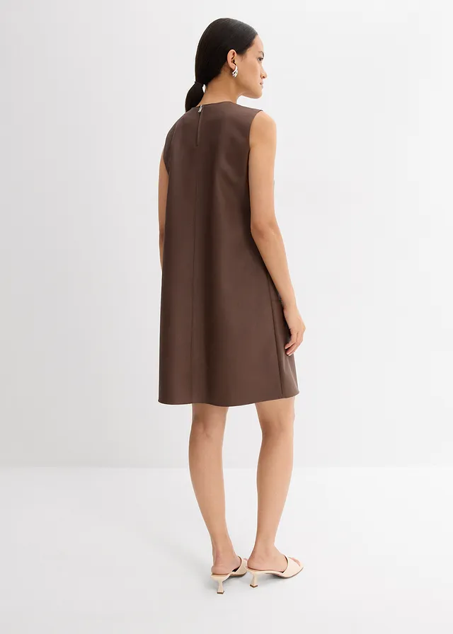 Imitatieleren jurk • bruin • product-page.page-title-suffix