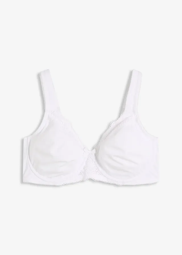 Soutien-gorge minimiseur avec bretelles rembourrées, Couleur: blanc