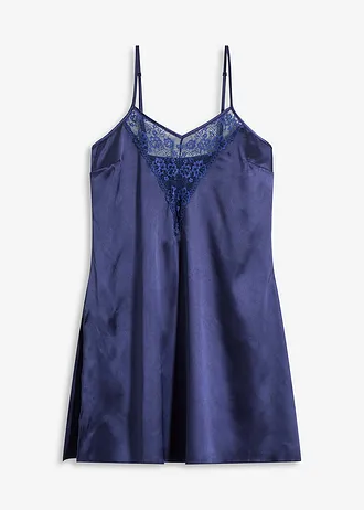 Satijnen slipdress • middernachtblauw plus size • bonprix online shop