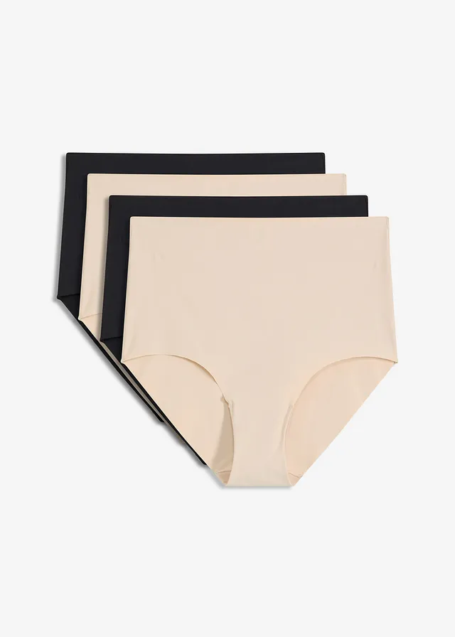 Chilot panty pe talie, din microfibră (set/4 buc.)