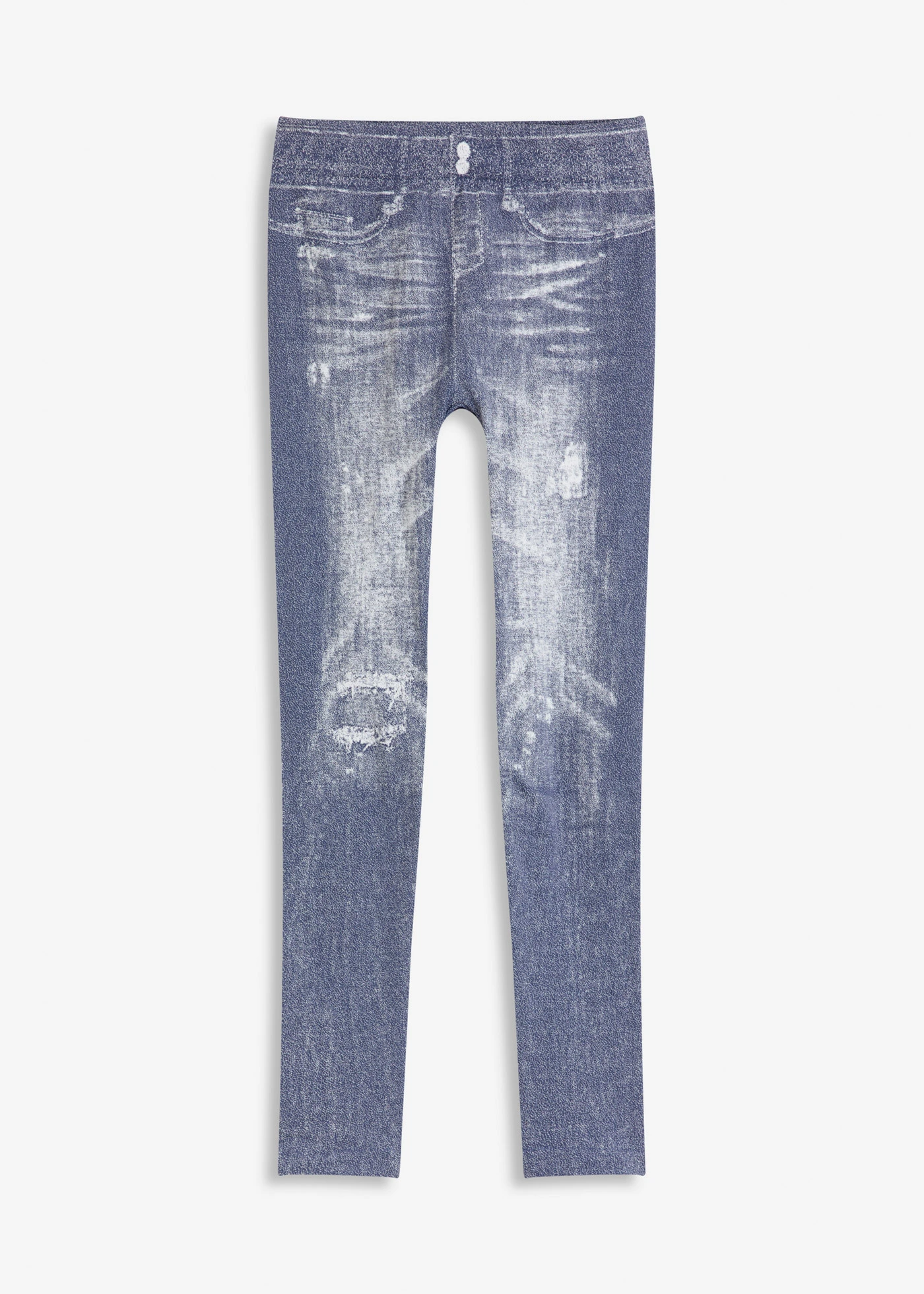 Thermo harisnya-legging puha belső réteggel • kék-farmer hatású • bonprix áruház