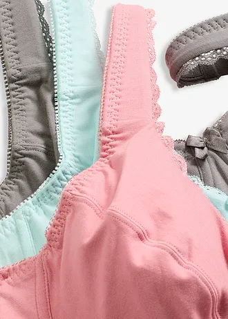 Beugel bh met zacht biologisch katoen (set van 3) • rookroze+rookgrijs+rookgrijs • bonprix online shop