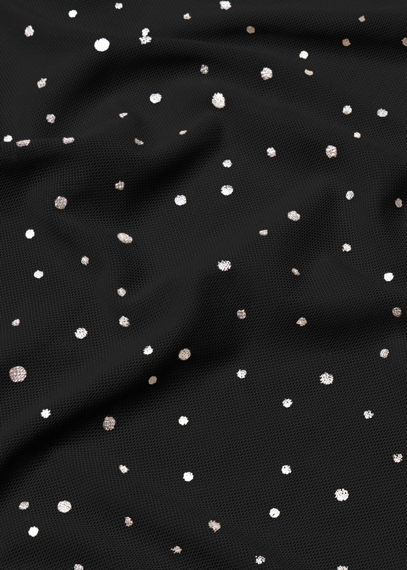 T-shirt manches longues en mesh brillant • noir/argenté métallisé • Boutique bonprix