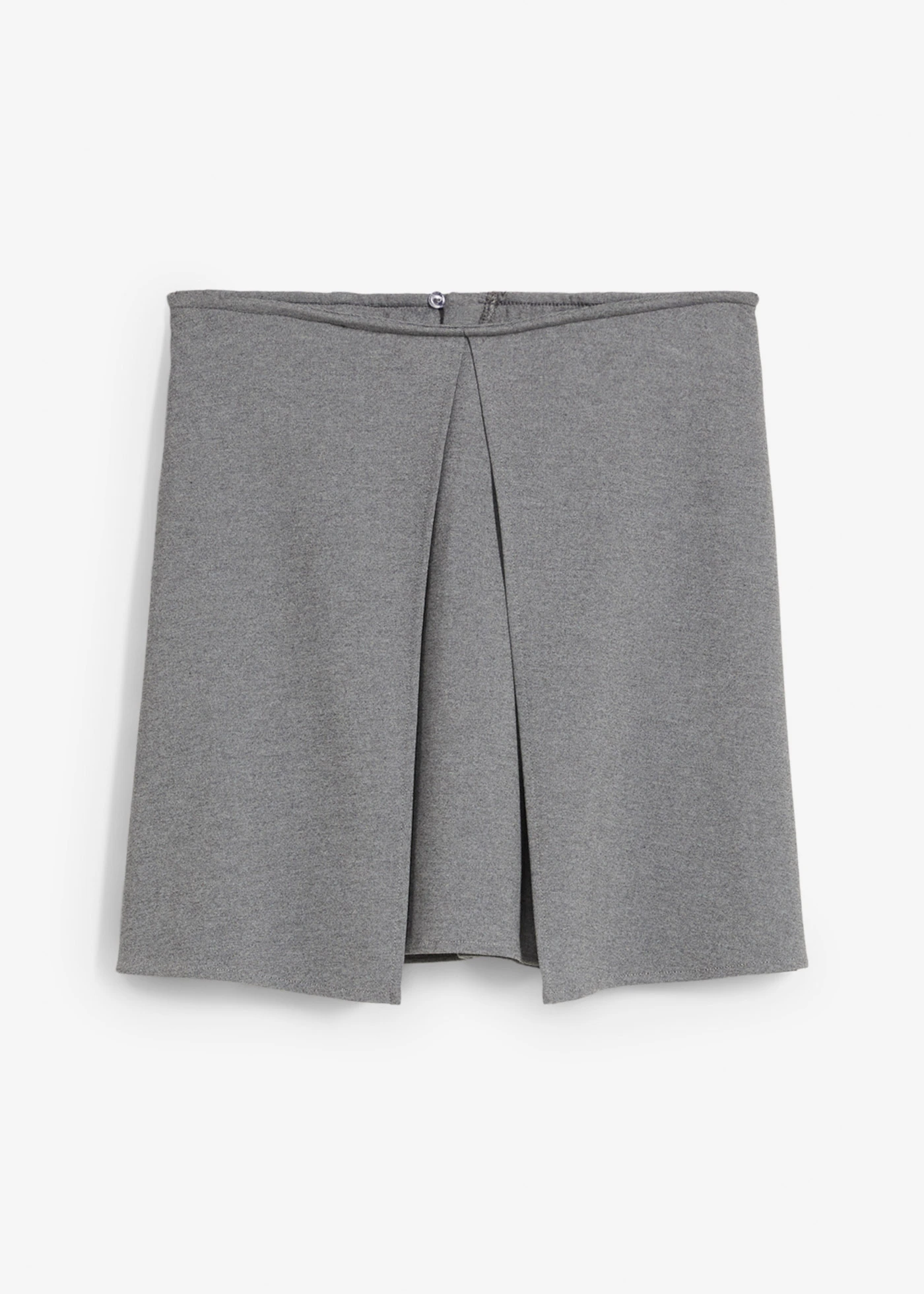 Mini-jupe en Punto di Roma confortable • gris chiné • Boutique bonprix