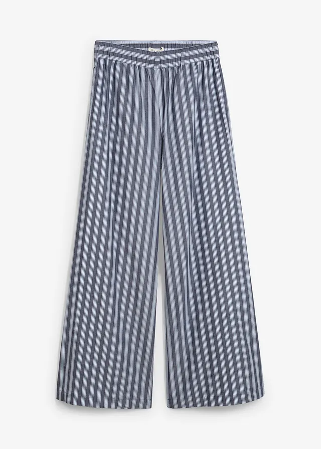 Pantaloni palazzo 100% din bumbac