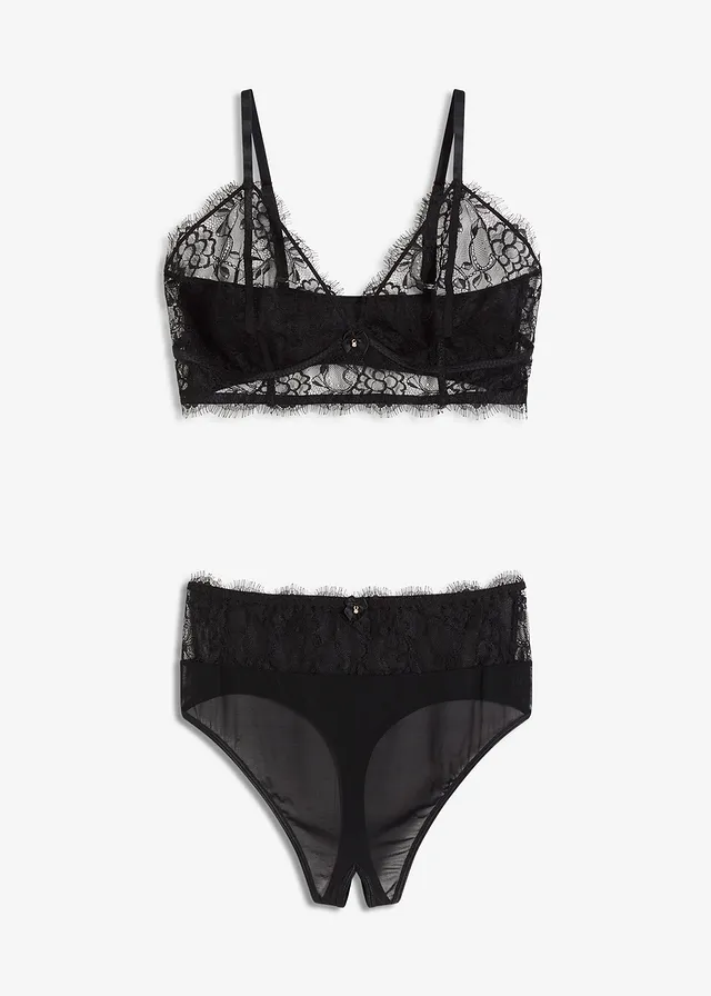 Bustieră și string ouvert pe talie (set/2 piese)