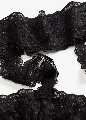 Ciorapi cu jartiere cu curea, 20 DEN • negru • magazin bonprix