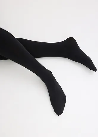 Thermo panty 140 den met zachte fleece (set van 2) • zwart-zwart • bonprix online shop