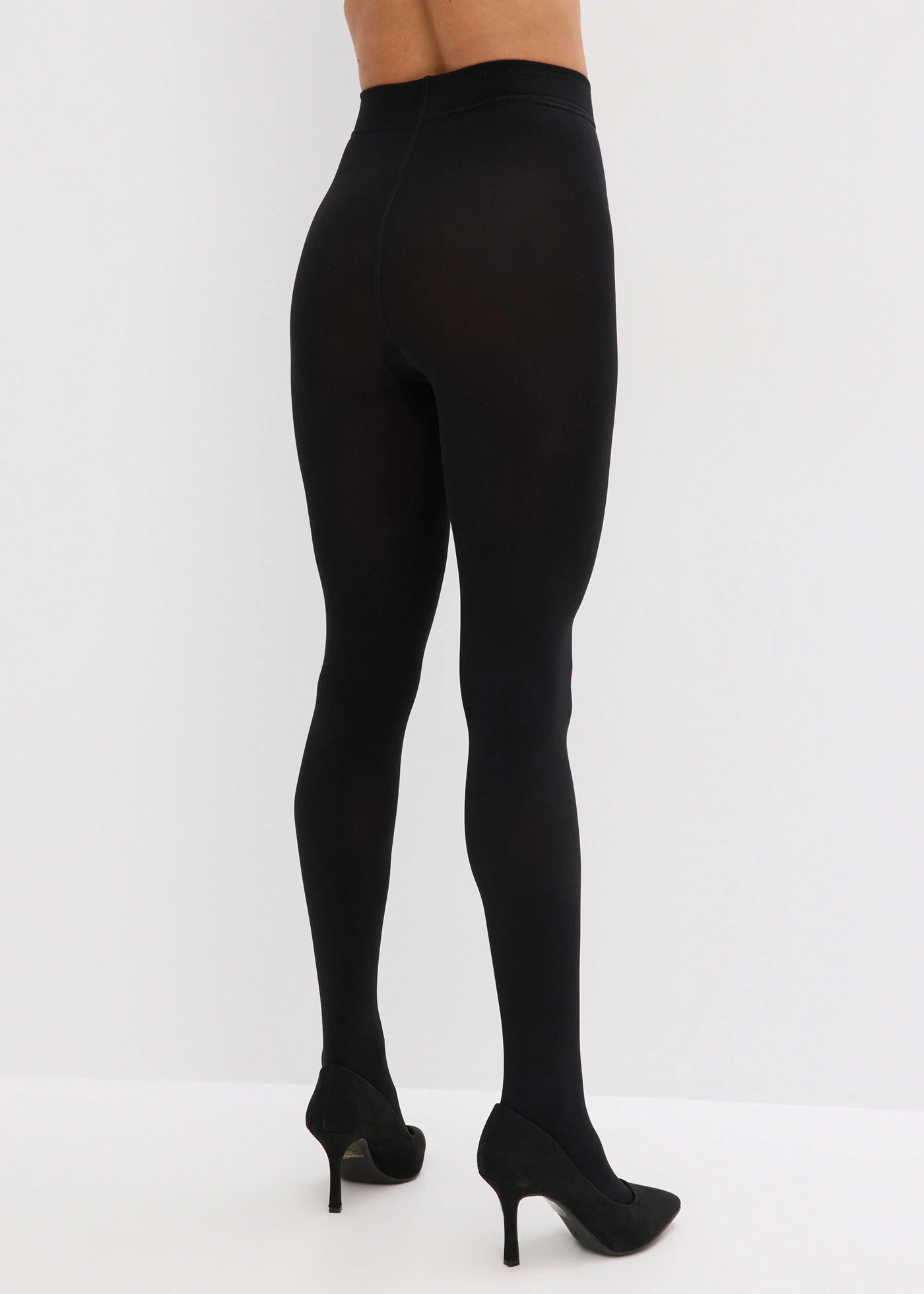 Thermo harisnyanadrág puha polárral 140 den (2 db-os csomag) • fekete/fekete • bonprix áruház