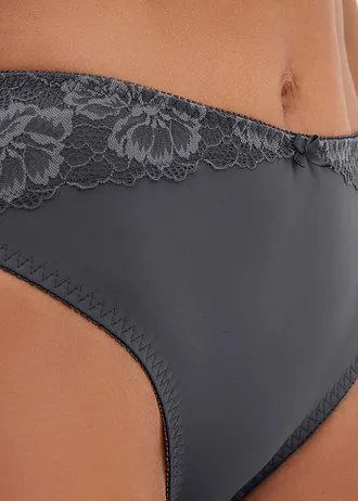 Maxikalhotky s jemnou krajkou • břidlicově šedá • bonprix obchod