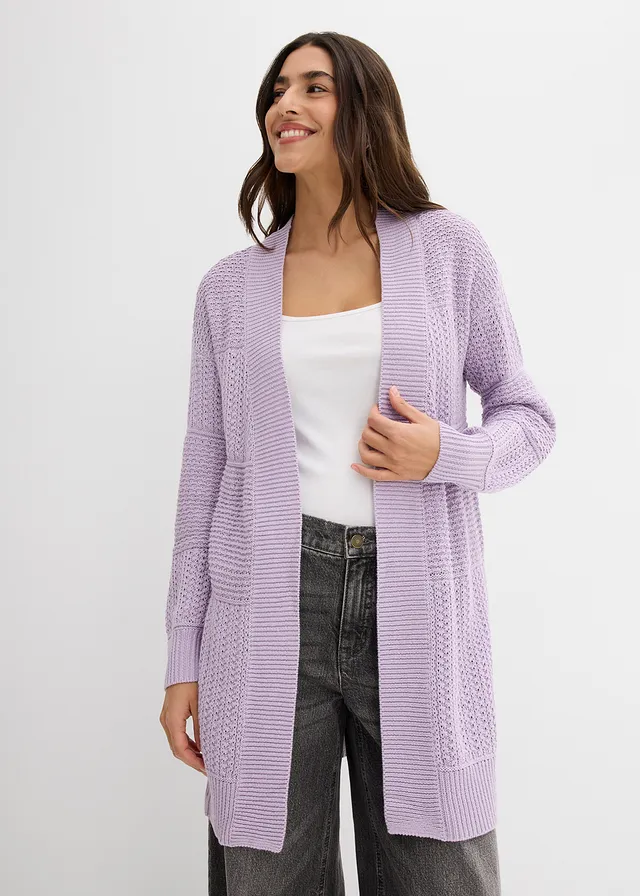 Lang vest, Kleur: zacht lila