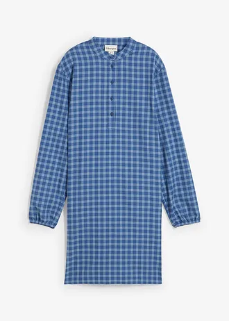 Minišaty z čisté bavlny • světle modro-světlá indigo kostkovaná • bonprix obchod