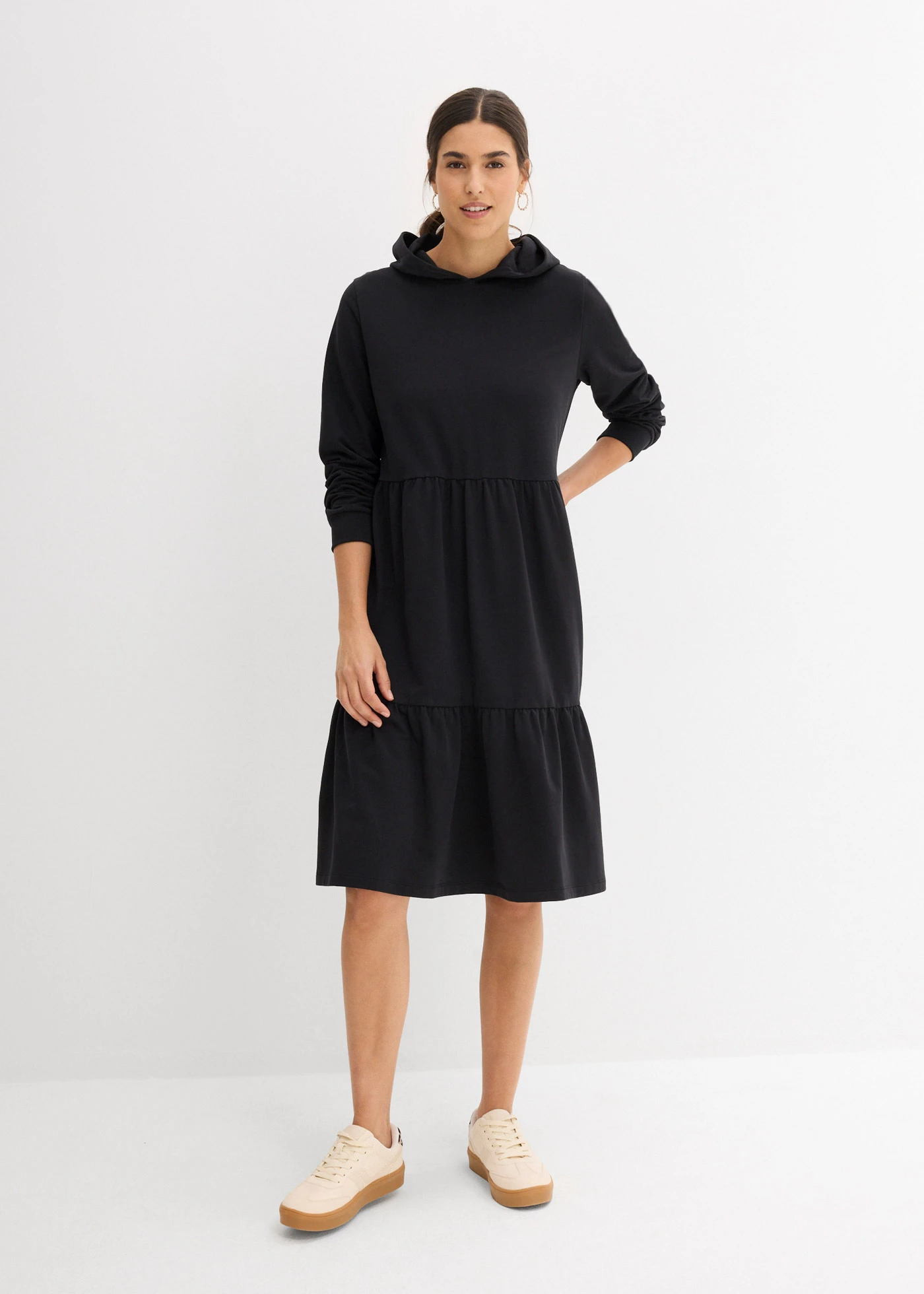 Robe sweat • noir • Boutique bonprix