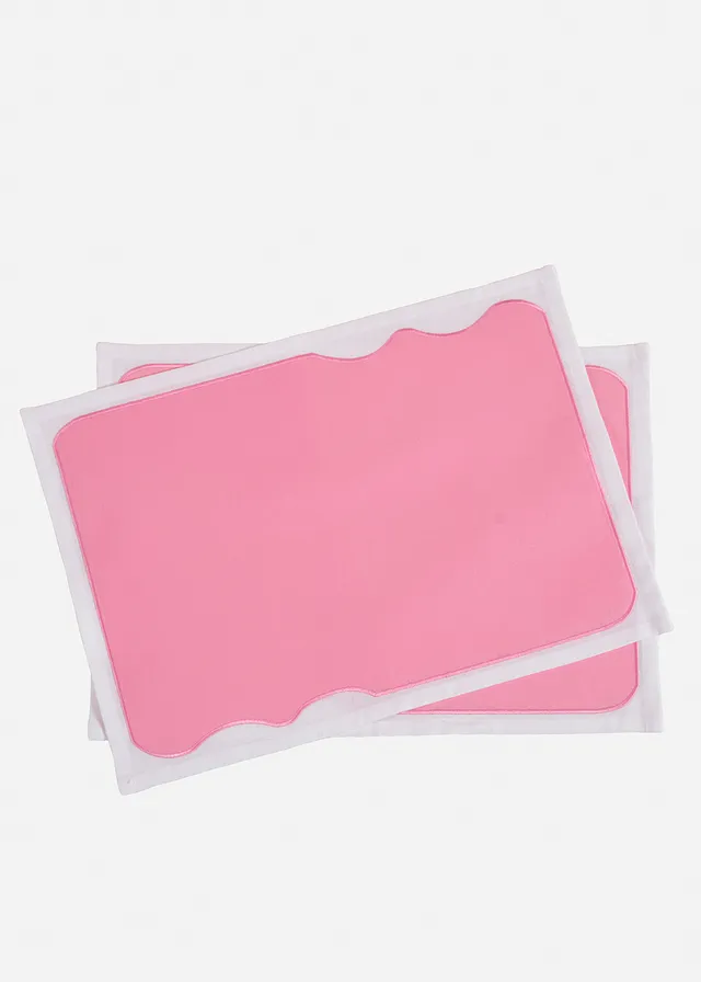 Set accesorii de masă cu margine colorată (set/ 4 buc.)
