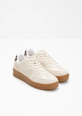 Plateau sneakers in retrolook • wolwit-beige • bonprix online shop