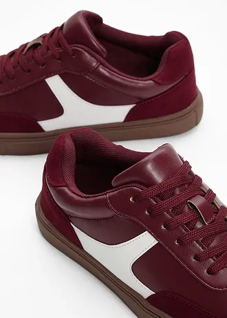 Sneakers in retrolook • donkerbessen/wit • bonprix online shop