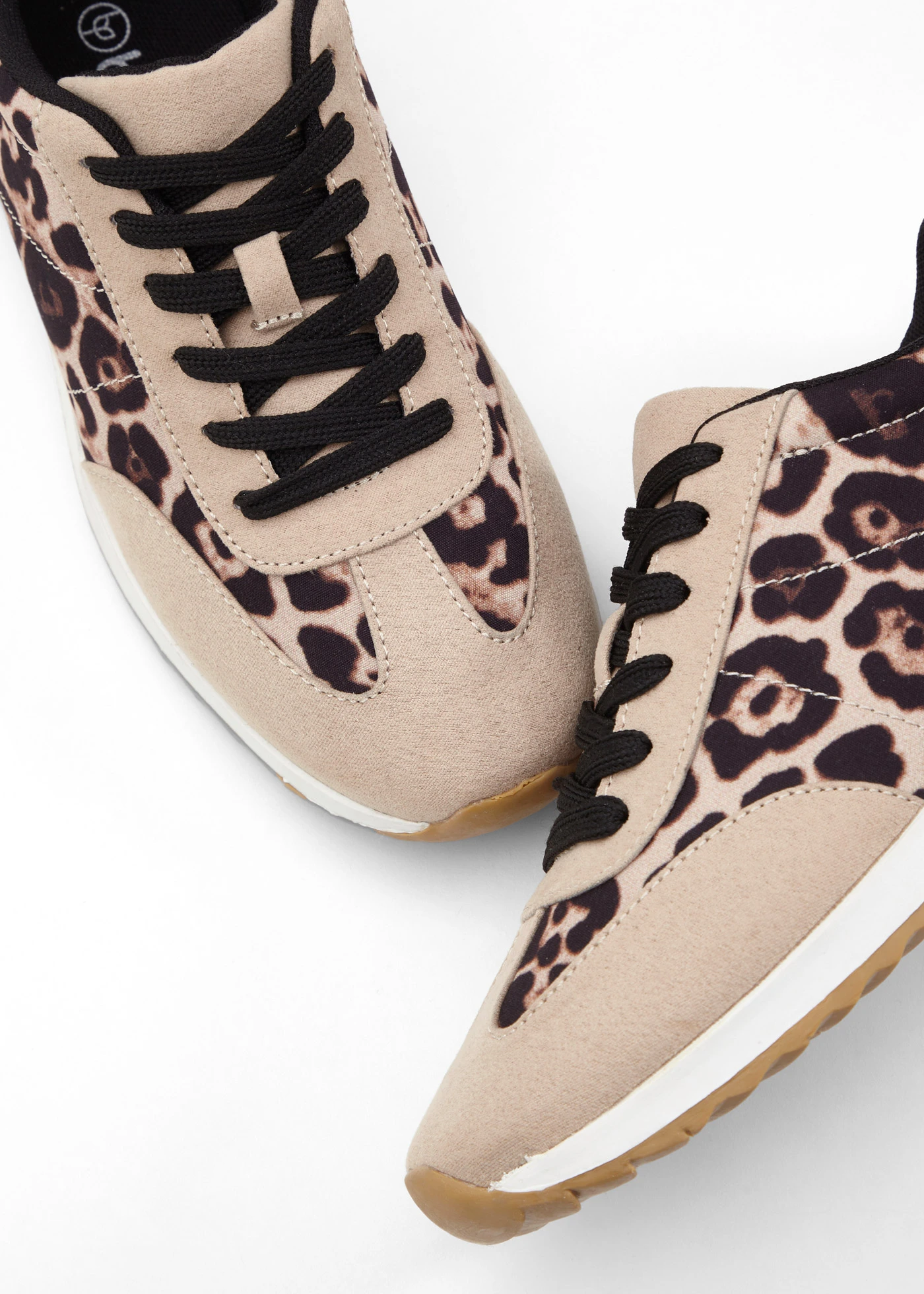 Tenisky s detaily se zvířecím vzorem • béžová s leopardím potiskem • bonprix obchod