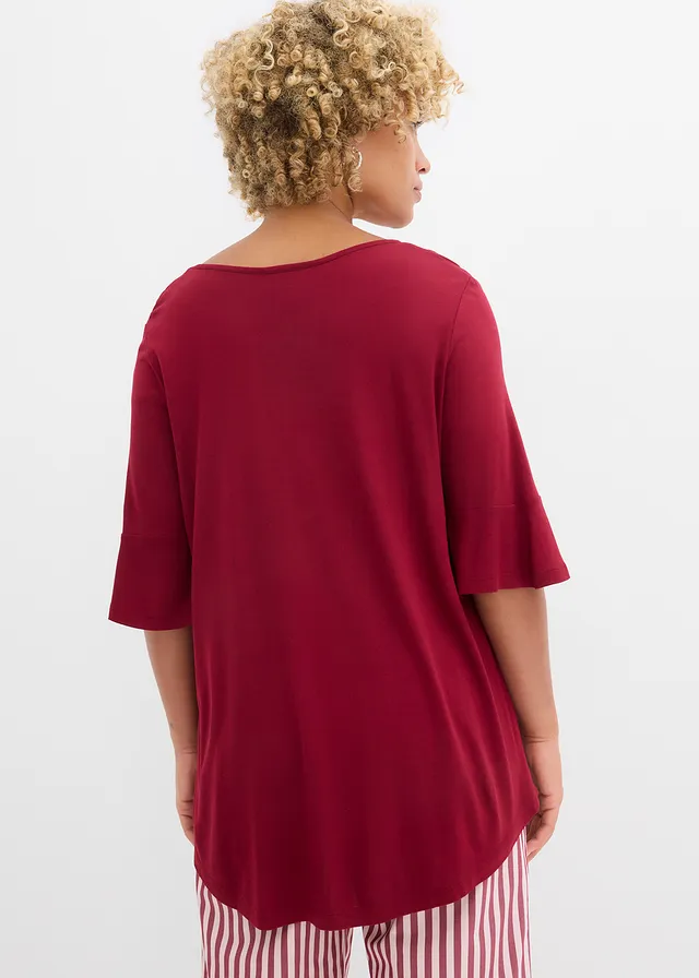 Shirt van zachte viscose • pruimrood • product-page.page-title-suffix