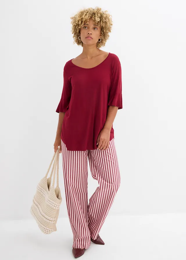 Shirt van zachte viscose • pruimrood • product-page.page-title-suffix
