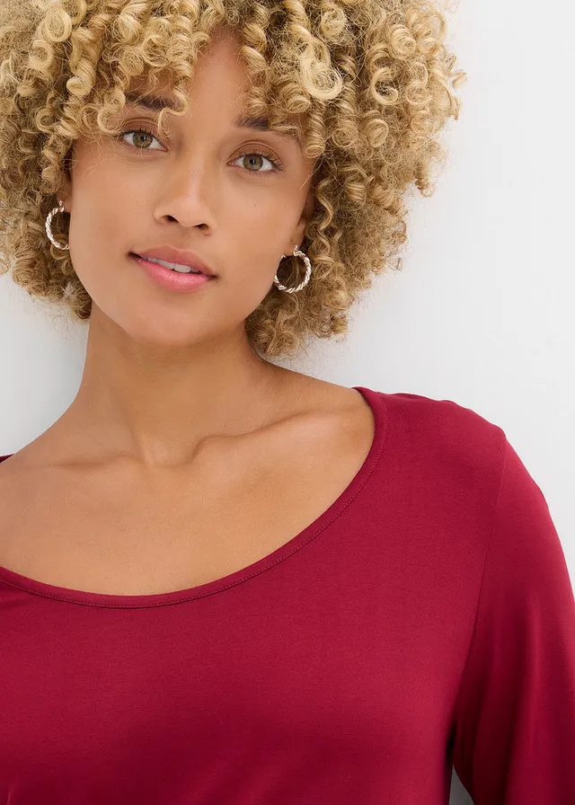Shirt van zachte viscose • pruimrood • product-page.page-title-suffix