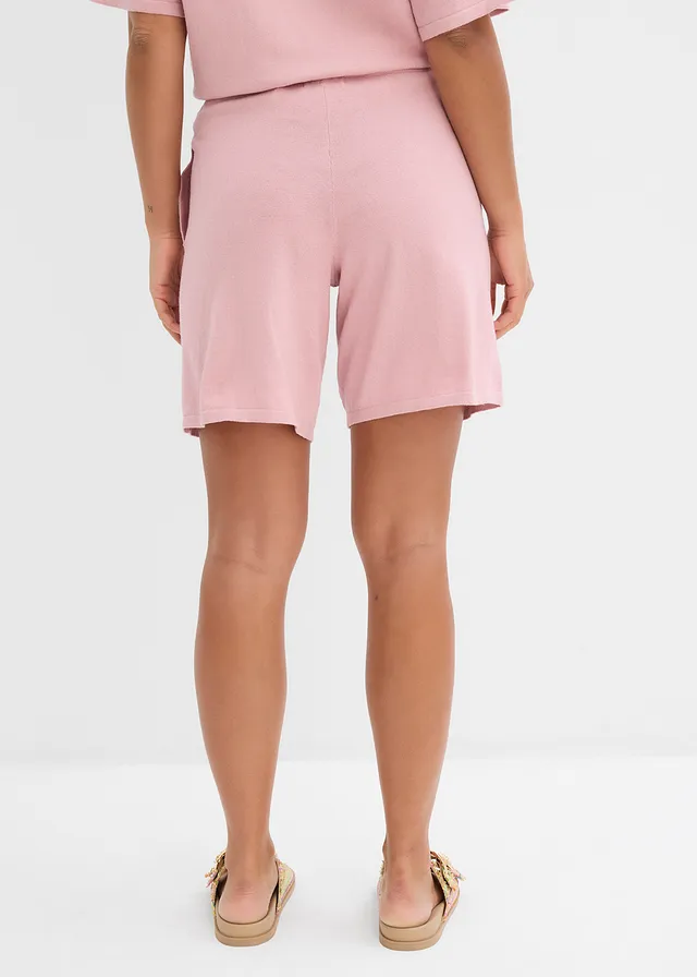 Short en fine maille avec taille élastiquée • rose cendré • product-page.page-title-suffix