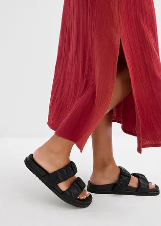 Dlouhá sukně z mušelínu • červená • bonprix obchod