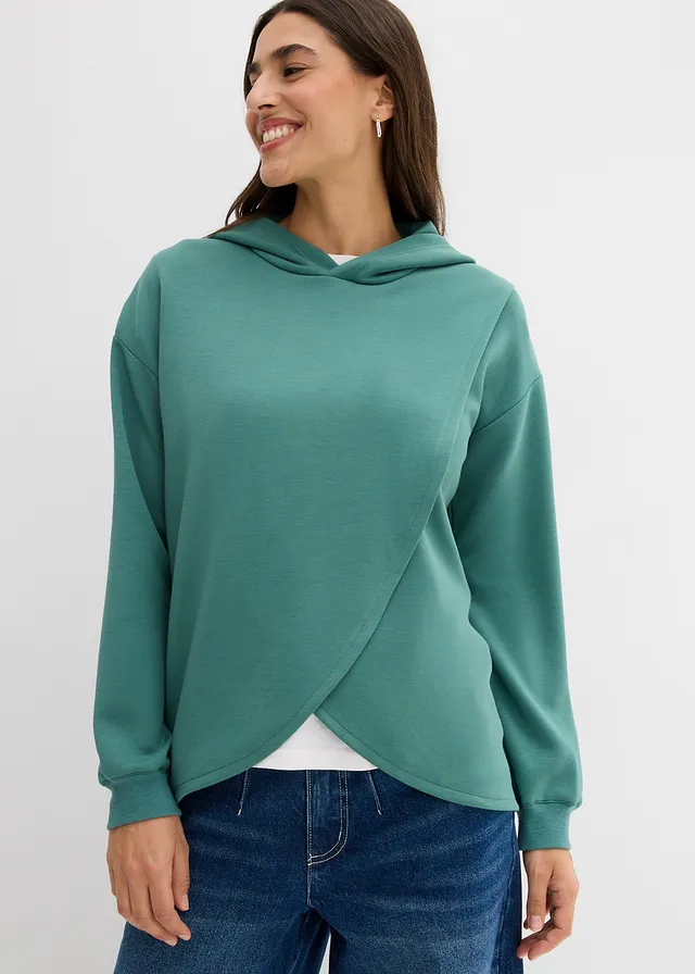 Sweater van een zachte viscosemix • grijsgroen • product-page.page-title-suffix
