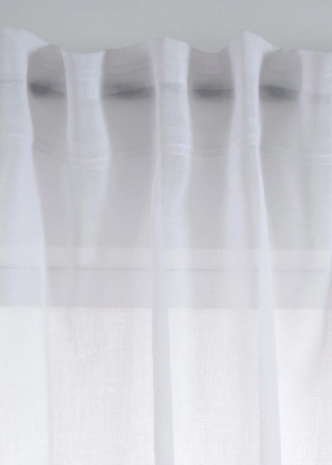 Transparant gordijn met gerecycled polyester (1 stuk) • wit gebloemd • bonprix online shop