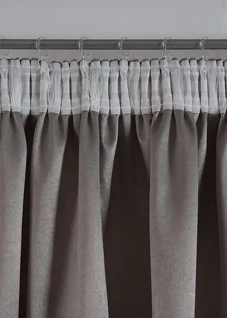 Rideau obscurcissant en jacquard (1 pce) • gris • Boutique bonprix