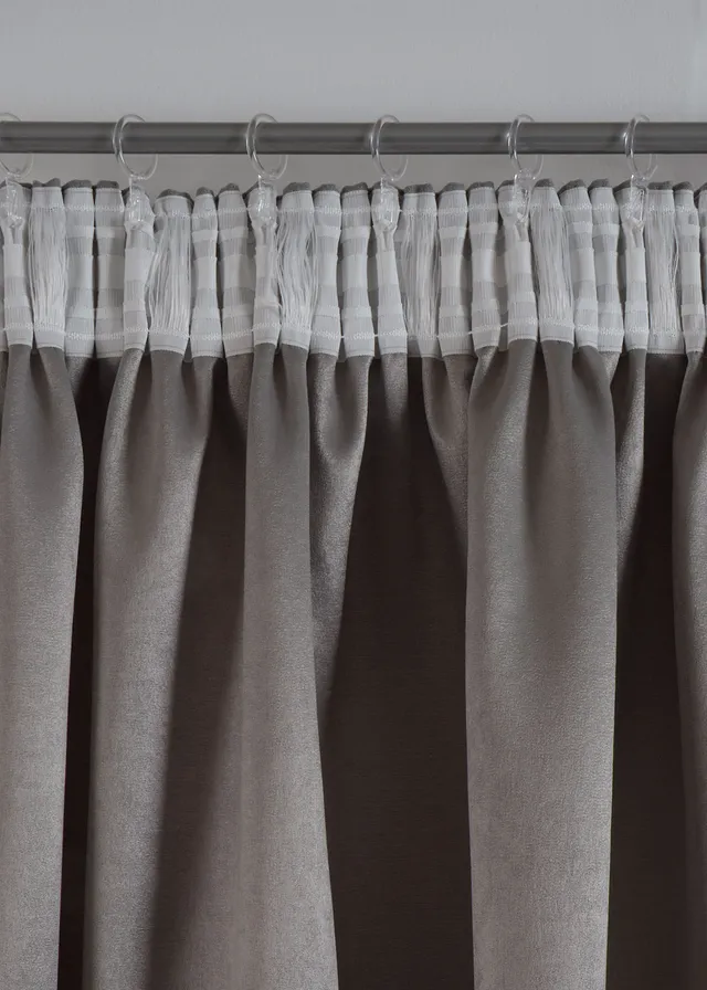 Rideau obscurcissant en jacquard (1 pce) • gris • product-page.page-title-suffix
