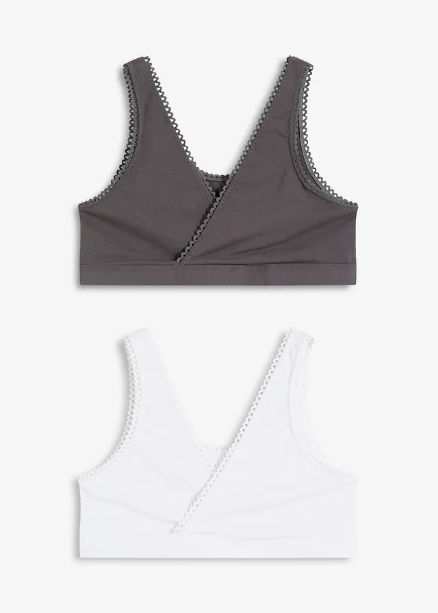 Kifordítható Bustier melltartó uha bio-pamuttal (2 db-os csomag)