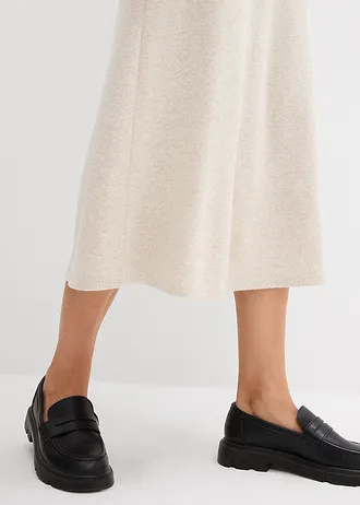 Midi sukně • světle písková s melírem • bonprix obchod