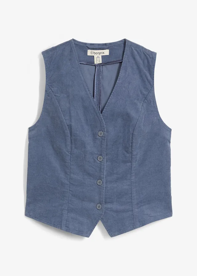Gilet sans manches en velours côtelé