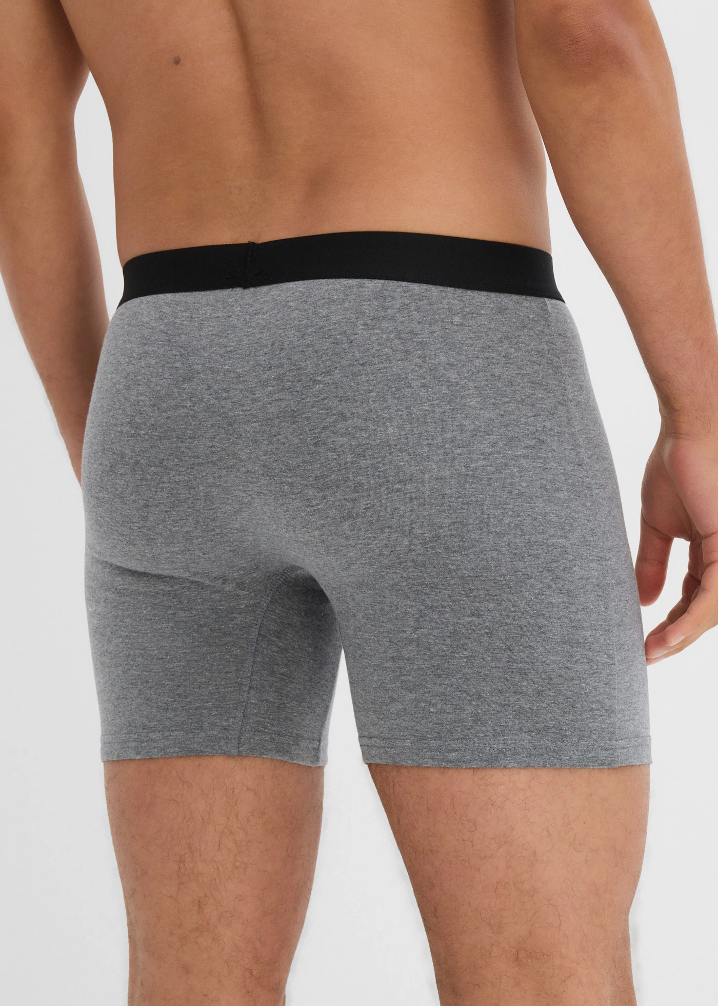 Lot de 3 boxers mi-longs coton • gris clair chiné/gris chiné/anthracite chiné • product-page.page-title-suffix