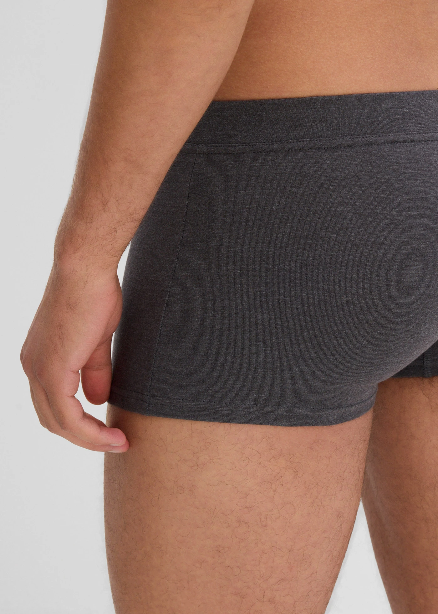 Bokové boxerky s bavlnou (3 ks v balení) • antracitový melír/šedý melír/světle šedý melír • bonprix obchod