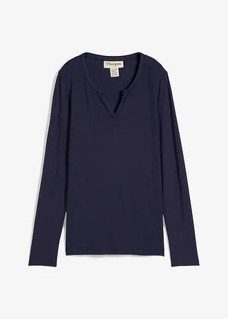 Bluzka z długim rękawem z miękkiej mieszanki wiskozy