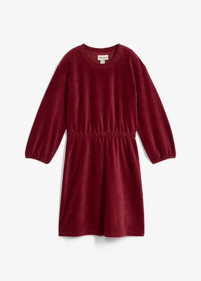Jurk van jersey corduroy