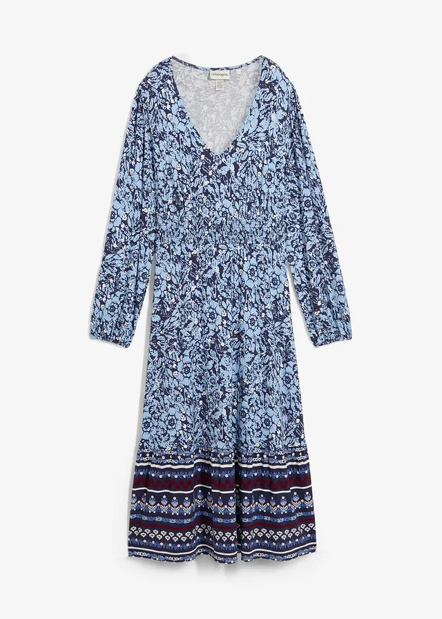 Maxi šaty z jemného mixu viskózy a elastanu