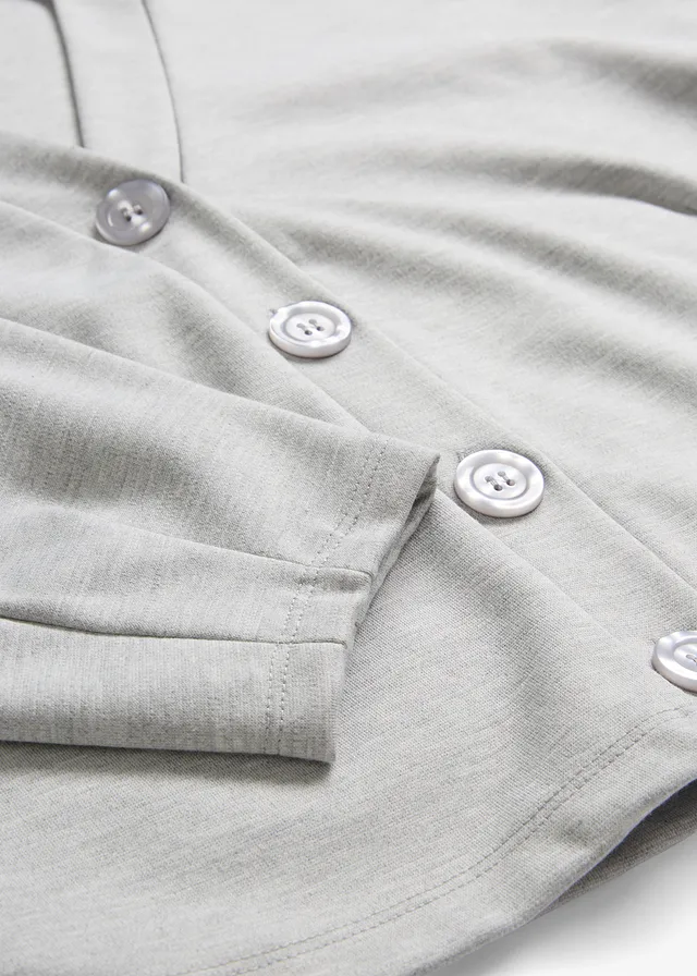 Sweat zippé en viscose mélangée • gris clair chiné chiné • product-page.page-title-suffix