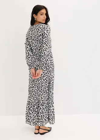 Dlouhé šaty • přírodní bílá-antracitová • bonprix obchod