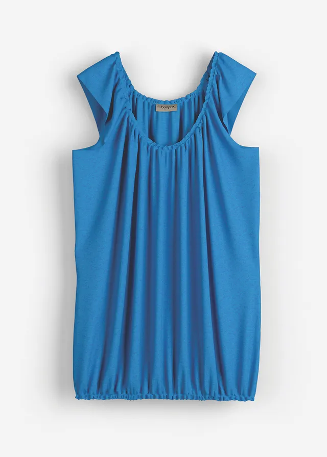 Shirt van een zachte viscosemix • gletsjerblauw • bonprix online shop