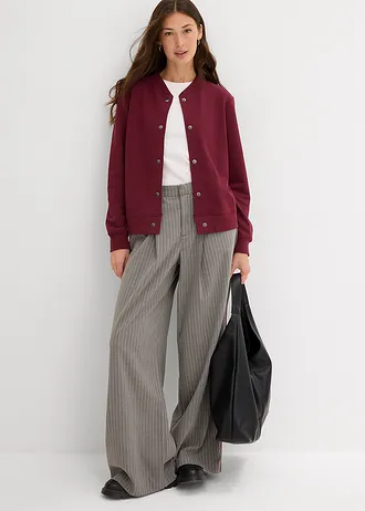 Blouson boutonné en molleton • rouge érable • Boutique bonprix