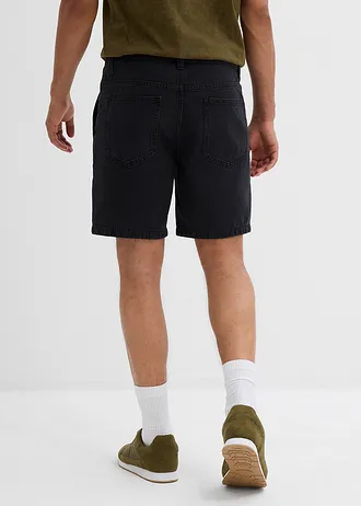 Keprové šortky z čisté bavlny, Loose Fit • černá • bonprix obchod