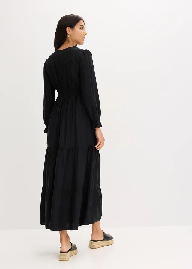 Robe longue 100% viscose • noir • product-page.page-title-suffix