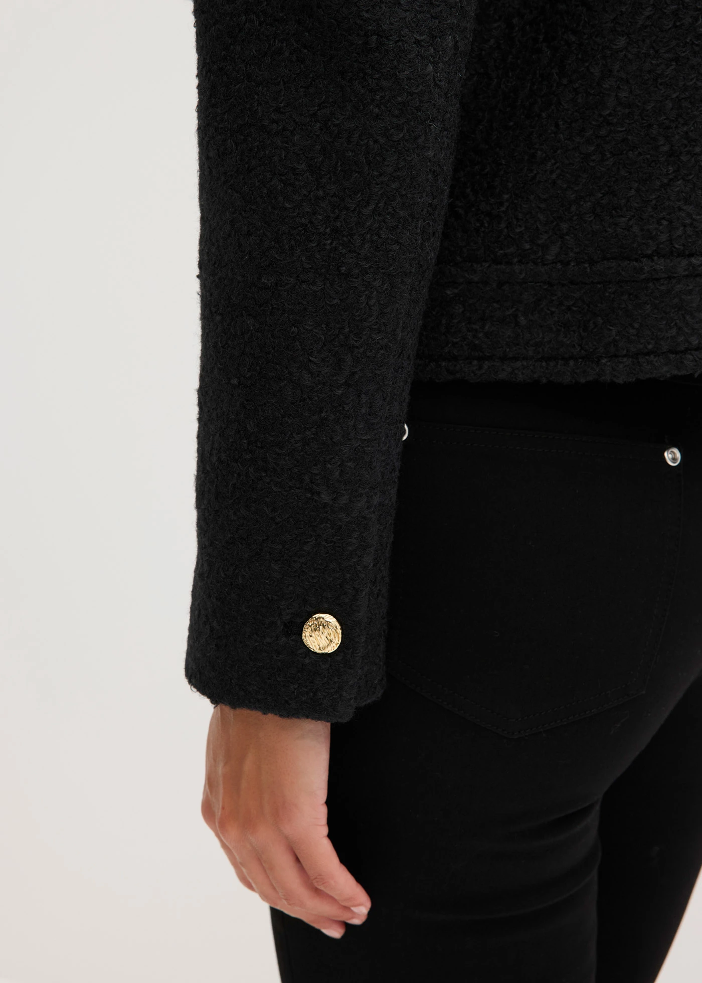 Bluzon z měkké příze buklé • černá • bonprix obchod