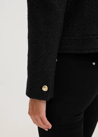 Bluzon z měkké příze buklé • černá • bonprix obchod