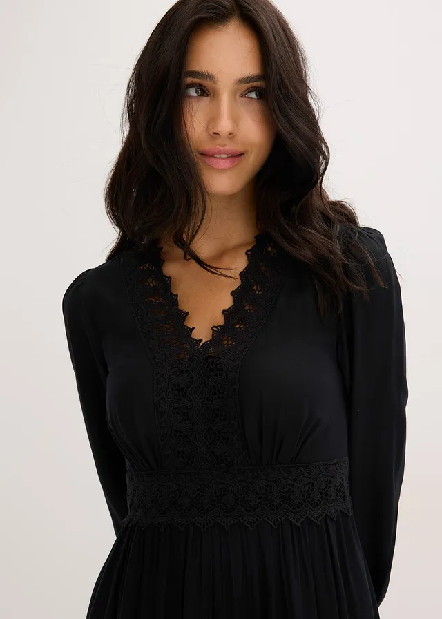 Robe longue 100% viscose • noir • product-page.page-title-suffix