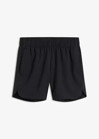 Lichte functionele short met steekzakken, sneldrogend, Kleur: zwart