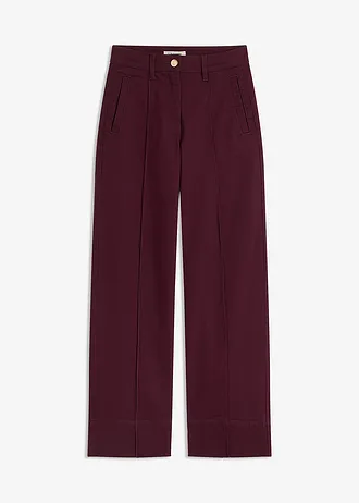 Pantaloni din twill cu cusătură interlock și buzunare cu laist